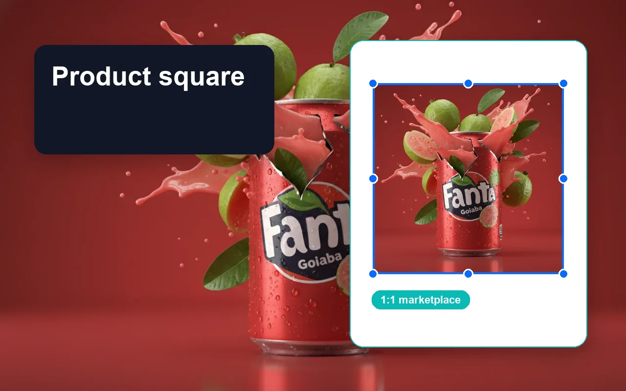 Product Square Resize example for online resizing workflows