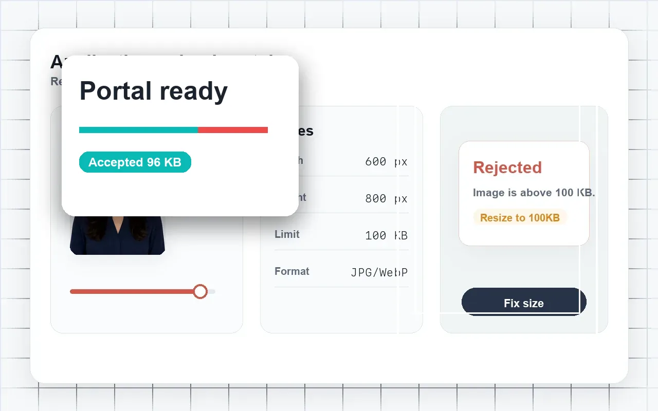 passport upload before and after target KB workflow after
