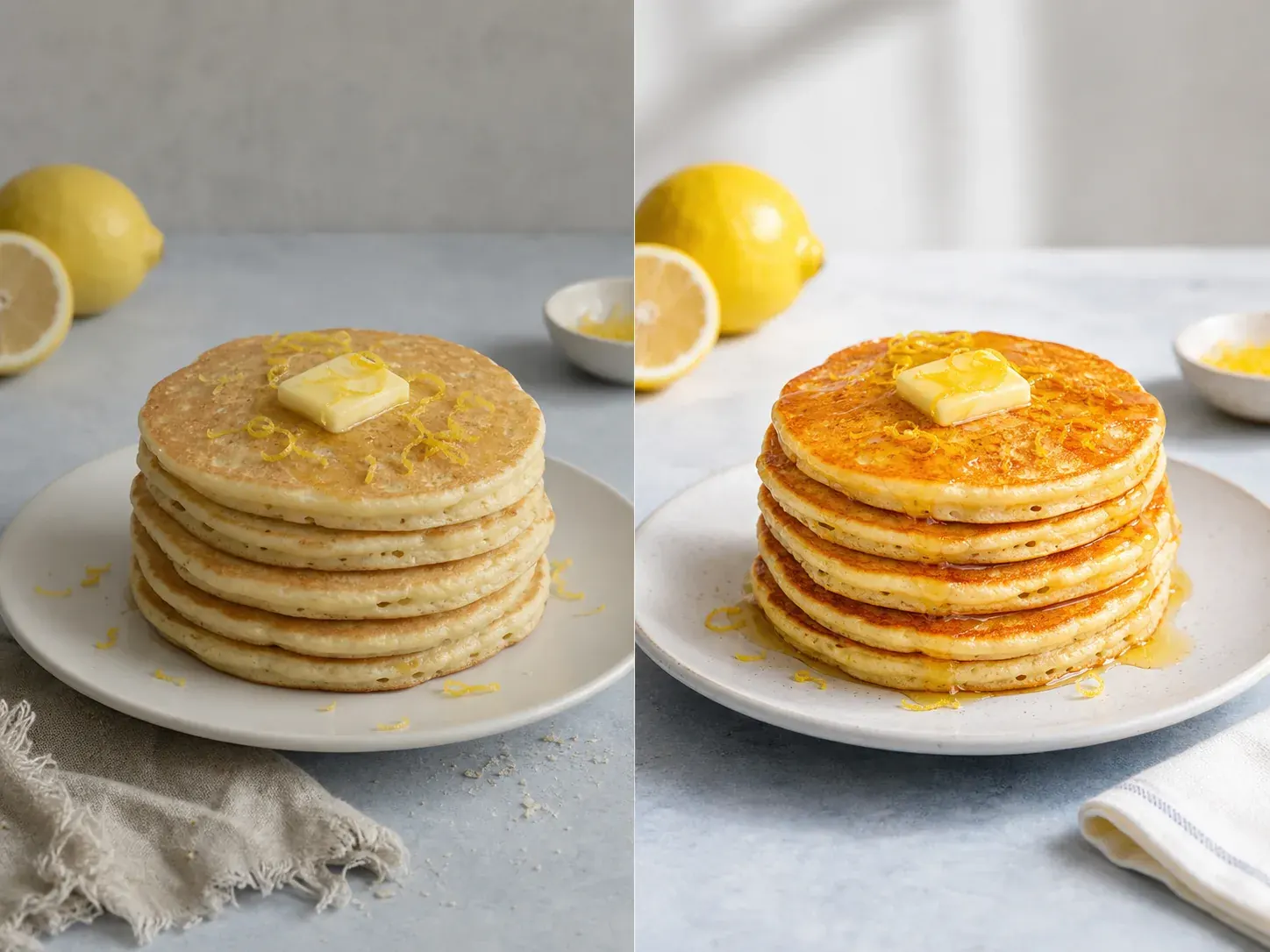 AI food photo enhancement before and after result
