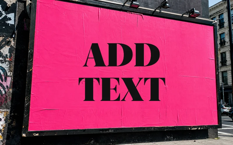 Add text to photo preview with editable caption blocks
